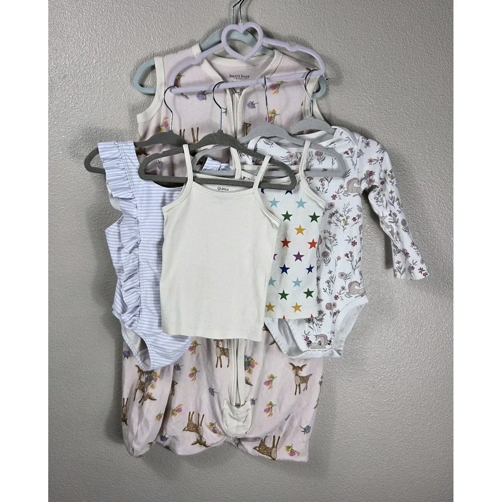 Quince Baby Bundle 18-24M 2T Organic Cotton Sleep Sack Bodysuit Tanks Swimsuit‎